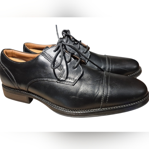 George Black Cap Toe Oxford Mens Dress Shoes - Size 12 main image 5